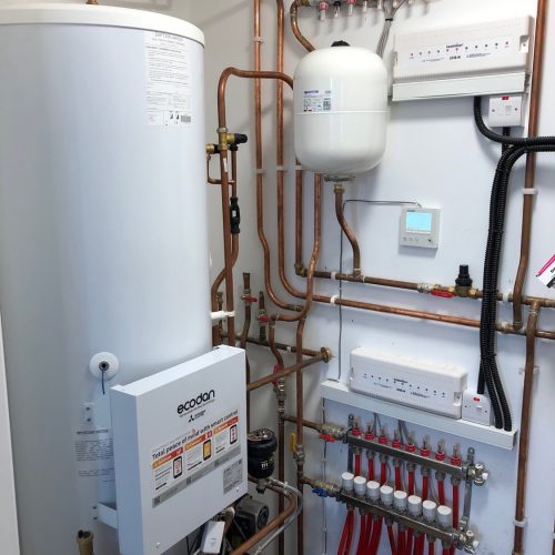 installation of hot water cylinder